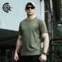 CQB quân đội fan nguồn cung cấp quần áo mùa hè vòng cổ khô nhanh T-Shirt ngắn tay đào tạo chiến thuật t-shirt nam thể dục thể chất đào tạo áo sơ mi mũ quân đội
