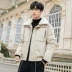 Cotton nam mùa đông 2020 mới Hàn Quốc áo khoác ngắn tay xuống thương hiệu áo khoác đẹp thời trang áo khoác thủy triều - Trang phục Couple Trang phục Couple