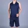 Mùa hè nam size lớn mồ hôi vest quần áo bóng rổ phù hợp với áo thun không tay quần short hai mảnh cộng với chất béo cộng với áo len - Lót áo thun 3 lỗ nam