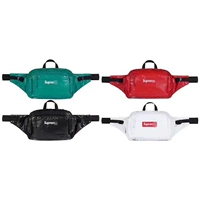 Supreme 17FW 43 -й талия мешок с обратной светильницей Пара запуска карманного монеты монеты монеты на кожух Crossbag