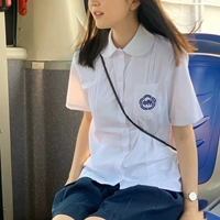 Форма, студенческая юбка в складку, рубашка, комплект для школьников, Таиланд