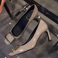 Обувь на высоком каблуке, нюдовые металлические румяна, свадебные туфли, французский стиль, 2021 года, новая коллекция, популярно в интернете