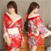 Nhật sexy đồ lót Ice Silk kimono áo choàng tắm sexy quần áo ngủ trong suốt Sao đồng phục đồ lót nóng cám dỗ áo cưới váy đầm