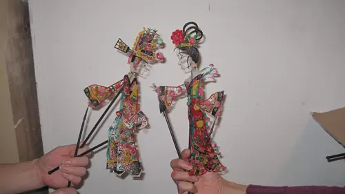 32см № 1 Шааньси тень тень Даос Даос Дейостский символ Кинтерент Xi'an Shadow Crafts