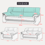 Nội thất văn phòng công ty văn phòng xipi tiếp khách sofa bàn cà phê kết hợp sofa văn phòng ba - Nội thất văn phòng