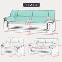 Nội thất văn phòng công ty văn phòng xipi tiếp khách sofa bàn cà phê kết hợp sofa văn phòng ba - Nội thất văn phòng bàn ghế giám đốc hiện đại