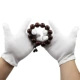 Găng tay trắng cotton nguyên chất làm việc hạt nghi thức chơi mồ hôi vải bảo hộ lao động mùa hè sợi mỏng găng tay bảo hộ chịu mài mòn