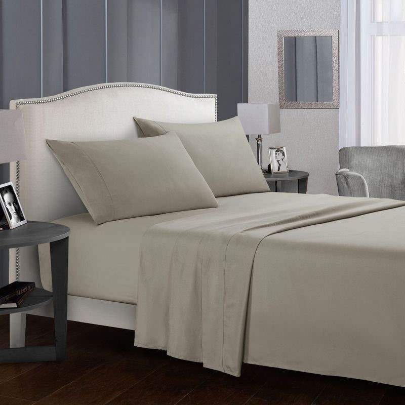Khaki2021bedsheetsetsfittedbedsheetsetbeddingcovertwin