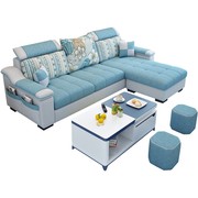 Đồ nội thất Hiện Đại Đơn Giản Đa Chức Năng Vải Sofa Giường Phòng Khách Châu Âu Sofa Vải Kết Hợp