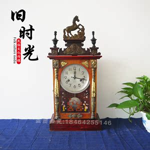 Cộng hòa của Trung Quốc đồng hồ cũ dân gian tùy chỉnh các đối tượng cũ hoài cổ bộ sưu tập đồng hồ cũ gỗ đồng hồ treo tường đạo cụ trang trí cổ linh tinh đồ trang trí