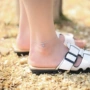 Thổ Nhĩ Kỳ S925 sterling bạc mắt cá chân nữ khí chất đơn giản retro gió chuyển hạt trang sức quà tặng sinh viên vòng chân bạc tây tạng