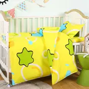 Chăn nhỏ mùa hè ngủ trưa màu xanh giường đơn trẻ em trẻ em giường trẻ em trẻ em mẫu cô gái nhỏ - Bộ đồ giường trẻ em