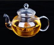 Chịu nhiệt thủy tinh trong suốt bộ trà hoa ấm trà sáu người nồi công suất kích thước với bộ lọc dày trà lễ cup