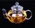 Chịu nhiệt thủy tinh trong suốt bộ trà hoa ấm trà sáu người nồi công suất kích thước với bộ lọc dày trà lễ cup Trà sứ