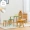 Trang trí nhà hàng phòng mẫu giáo trang trí sân vườn khu vực giải trí trẻ em bàn ghế vuông ban công bàn gỗ chân ngoài trời - Phòng trẻ em / Bàn ghế