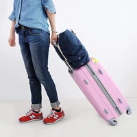 Du lịch xách tay vai túi du lịch lưu trữ quần áo túi gấp có thể kéo xe đẩy hành lý vali cao cấp