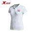 Áo thun thể thao nữ Xtep 2017 xuân hè mới Áo sơ mi POLO thoải mái thoáng khí chạy tay ngắn 983228020988 áo polo adidas Áo polo thể thao