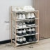 kệ giày gỗ 6 tầng Dongha nhà giá giày cửa ký túc xá giá áo khoác đơn giản một tủ giày giá lưu trữ cho thuê nhà đa chức năng kệ giày kệ nhựa để giày dép Kệ giày dép