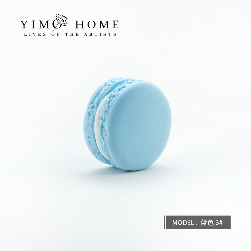Blue Series-3#medium , please simulation Macaroon Model shot prop Wedding Dessert table Cake decorate Ornaments Early education Cake mould