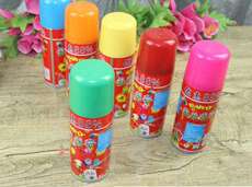 Аэрозольный серпантин 结婚用品10瓶包邮 装饰用品圣诞装饰圣诞喷彩条圣诞喷雪元旦装饰