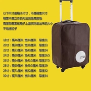 2017 túi hành lý bảo vệ vali hành lý chịu mài mòn túi chống thấm nước hành lý phụ kiện liên quan bụi áo khoác dày