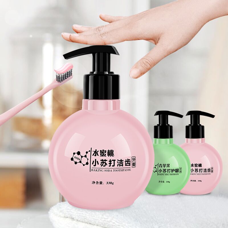 【第2件10元】330G小苏打牙膏按压式