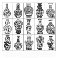 Сине-белый, 20×38см