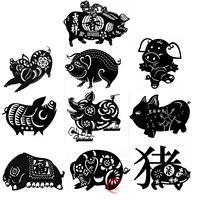 Свинья A3 10 листов (одинока на 25*35 см) красная бумага