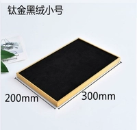 Титановая рама 300.200 Черный бархатный плоский дно