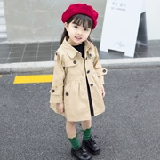 Áo khoác bé gái 2019 mùa thu mới quần áo trẻ em siêu nước ngoài trẻ em áo gió bé gái Bao Chao áo sơ mi nữ - Áo khoác