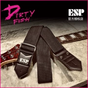 [Nhạc cụ cá bẩn] Dây đeo đàn guitar điện chính thức của Nissan ESP ES-S-17L khóa da nylon dày đeo được - Phụ kiện nhạc cụ