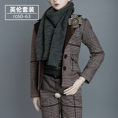 taobao agent Ringdoll's Human shape Hui Brown Grade Retro Ingron Set RC60-63 Official Genuine 3-point BJD