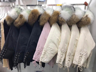 Chống mùa xuống áo khoác nữ đoạn ngắn 2018 mới Hàn Quốc phiên bản đặc biệt lớn cổ áo lông thú thời trang kích thước lớn eo giảm béo áo khoác thủy triều
