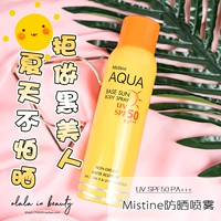 Xịt chống nắng Thái Lan Mistine AQUA Xịt toàn thân chống nắng không nhờn SPF50 +++ kem chống nắng hóa học