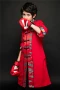 Cho thuê bán 19 kiểu mới Trung Quốc màu đỏ gió quốc gia phù hợp với mẫu catwalk set B1 - Váy trẻ em bộ vest hàn quốc cho bé