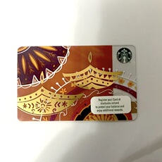 Starbucks 印度星巴克 排灯节光明节星享卡星礼卡 随行卡