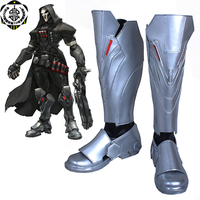 taobao agent Overwatch Death（Reaper）cosplay shoes custom