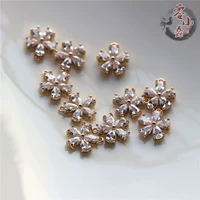 Медная лента, подвеска с цирконом, китайская шпилька, аксессуары, с драгоценным камнем, 10мм, DIY