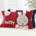 Khăn bông gạc vàng Miffy hoạt hình dễ thương thỏ bông mềm mại thoáng khí hấp thụ ẩm - Khăn gối áo gối lụa Khăn gối