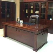 Nội thất văn phòng Quảng Đông Taipan Đài Loan ông chủ bàn ghế kết hợp gỗ rắn tổng thống quản lý bàn 1,8 m - Nội thất văn phòng