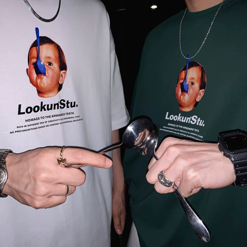 Летняя одежда, ретро детская парная одежда для влюбленных, футболка с коротким рукавом, в корейском стиле, короткий рукав