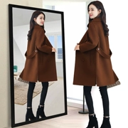 Chống mùa giải phóng mặt bằng màu đen cashmere áo len nữ phần dài Hàn Quốc phiên bản 2018 mới mùa thu và mùa đông lỏng áo len