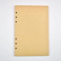 A5 Blank Yellow Cowhide (40 листов 80 страниц)