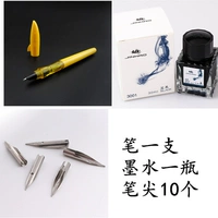 0,38 темный кончик 10+ручка+чернила