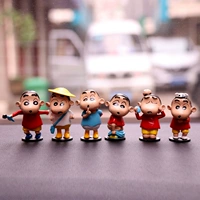 Crayon Shinchan Sắp xếp búp bê Anime Anime Búp bê sáng tạo Trang trí nội thất xe hơi Trang sức đệm ghế xe ô tô