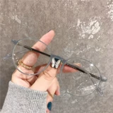 Anti -Blue Myopia Glasses Женщины -пациенты маленькие красные очки очки лицо, соотношение винтаж дымки Blue Eye