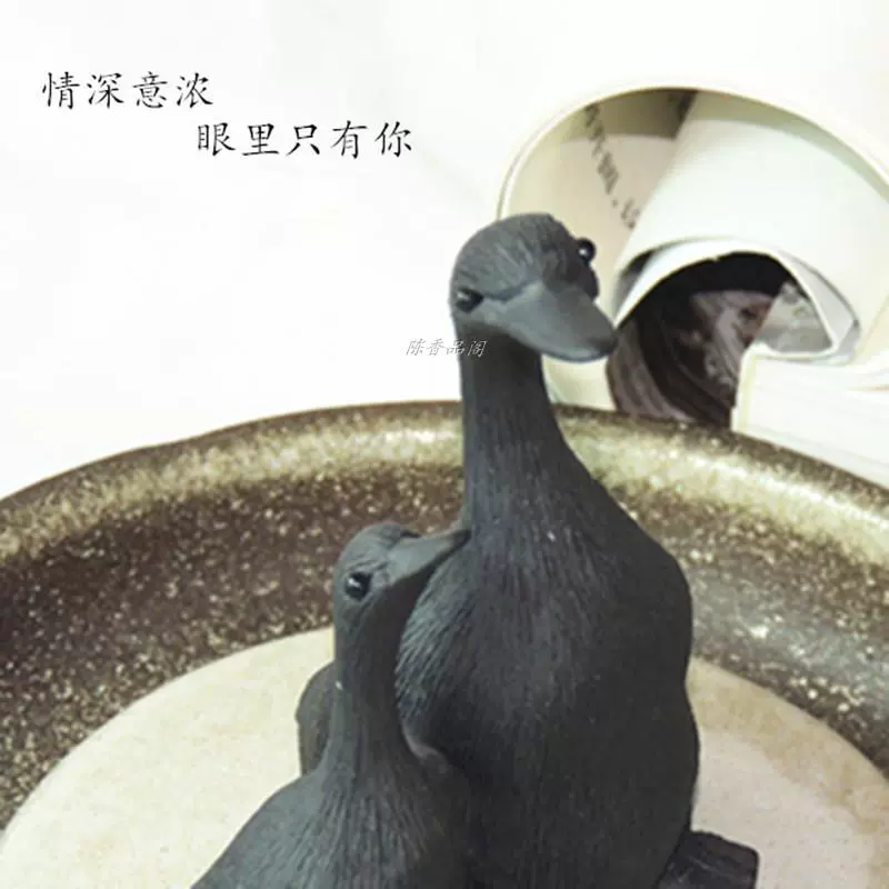 Xác thực Yixing zisha trà vật nuôi trà chơi điêu khắc trang trí mô phỏng kéo động vật thiên nga màu xám thiên nga cặp