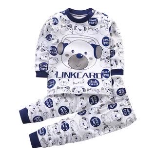 Navy Blue6 Months 7 Baby girl One baby Autumn trousers Autumn clothes suit 0 One 1-2-3 year winter Korean version tide pure cotton clothes virgin boy