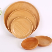Pallet gỗ bạch đàn vòng đĩa đồ ăn nhẹ cà phê bằng gỗ món ăn toàn bộ bằng gỗ tấm phun sơn không thấm nước hộ gia đình rắn tấm gỗ