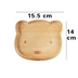Toàn bộ gỗ khay động vật mèo con gấu hoa văn gỗ sồi tấm gỗ không sơn màu xanh lá cây đĩa gỗ - Tấm đồ dùng nhà bếp bằng gỗ Tấm